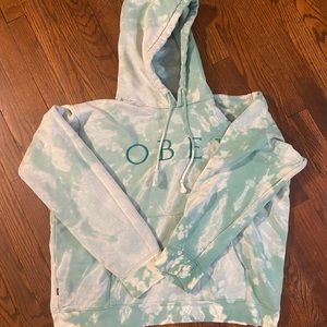 OBEY custom bleach tie dye hoodie